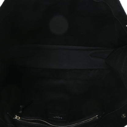 Saint Laurent Raffia Linen Calfskin Rive Gauche Tote Black 4 of 7