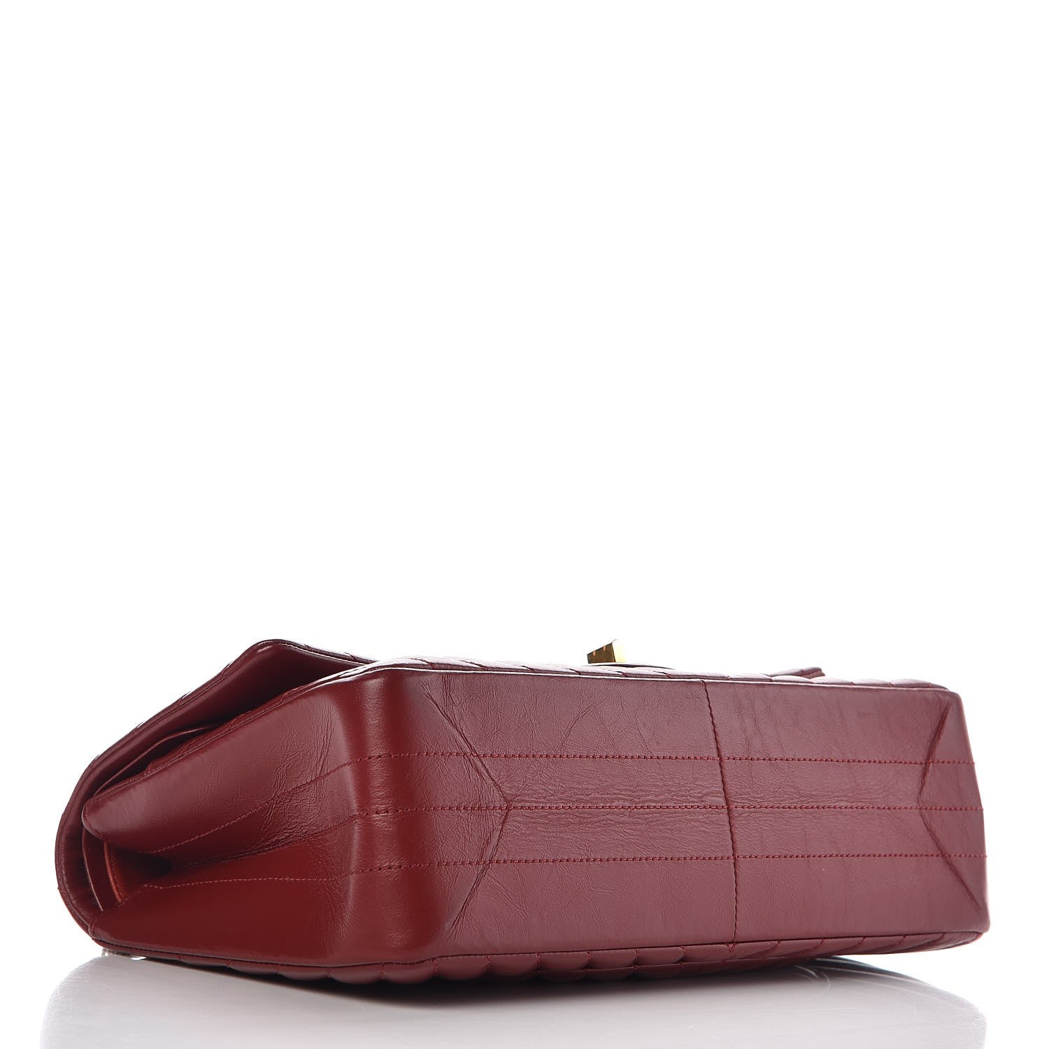 Chanel Aged Calfskin Chevron Quilted 2.55 Reissue 226 Flap Red 5 of 8