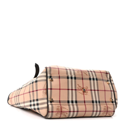Burberry Haymarket Check Small Canterbury Tote Chocolate 5 of 15