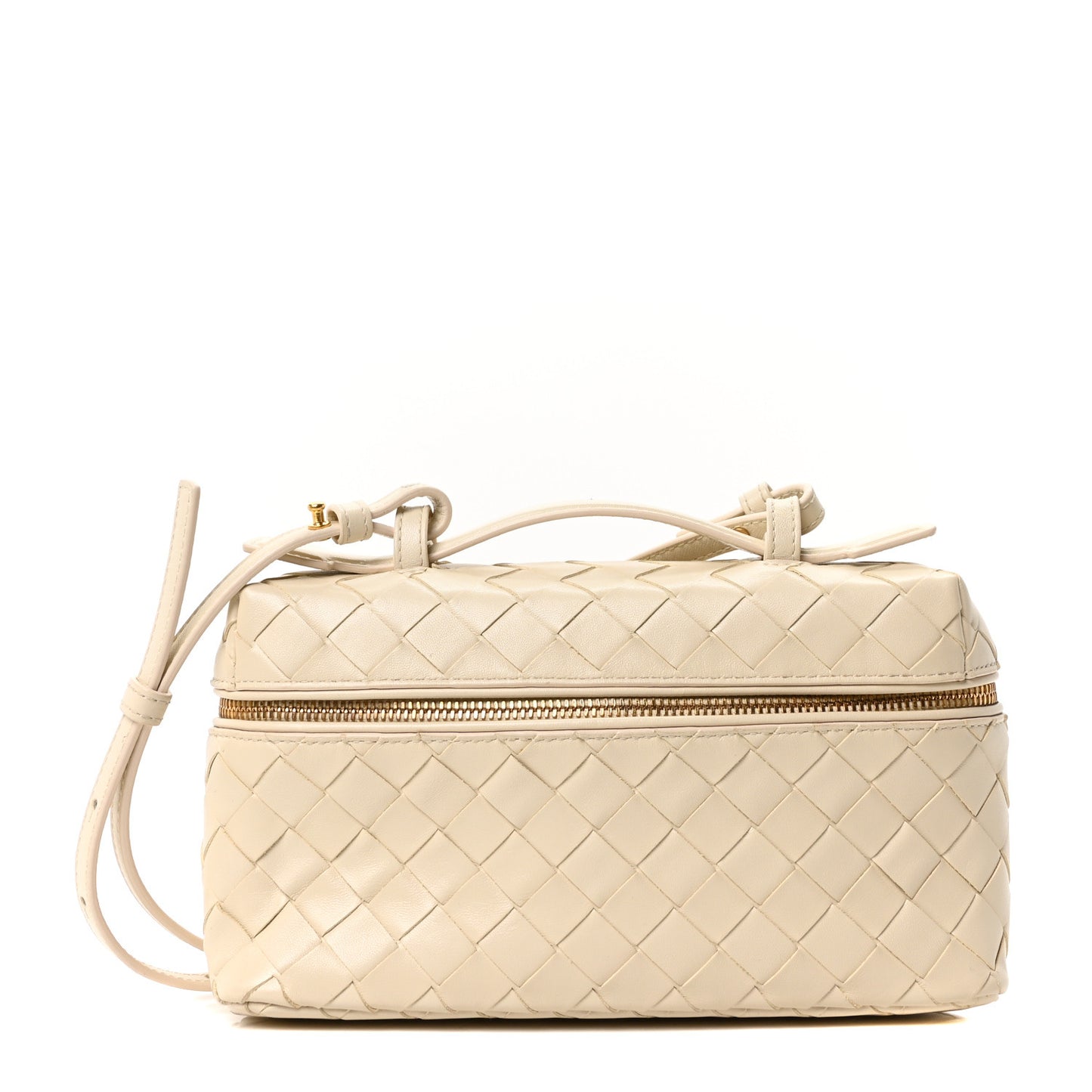 Calfskin Intrecciato Bang Bang Vanity Case Sea Salt