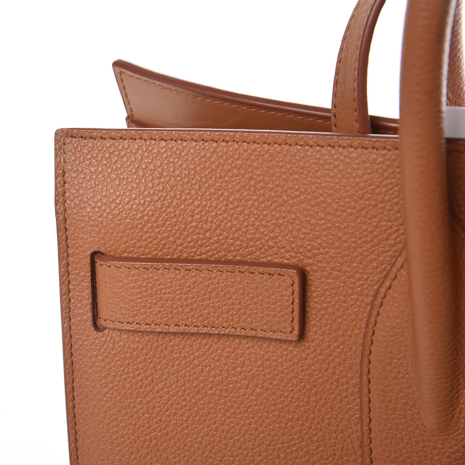 Saint Laurent Grained Calfskin Small Sac De Jour Saddle Brown 15 of 16