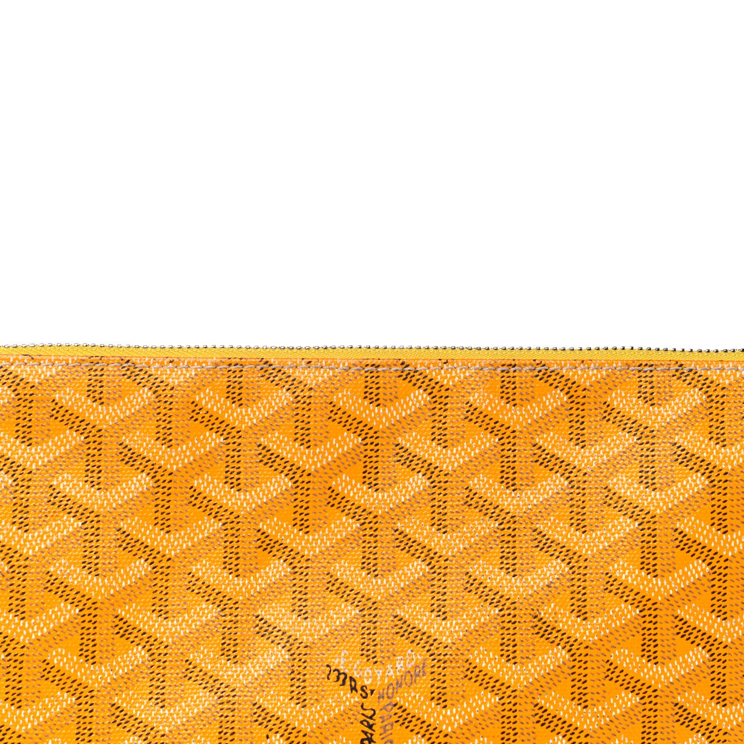 Goyard Goyardine Senat Pochette MM Yellow 8 of 20