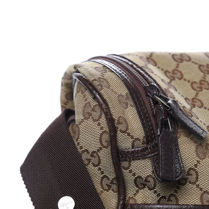 Gucci Monogram Natural Pigskin Large Diaper Bag Beige Ebony Cocoa Dark Chocolate 14 of 17