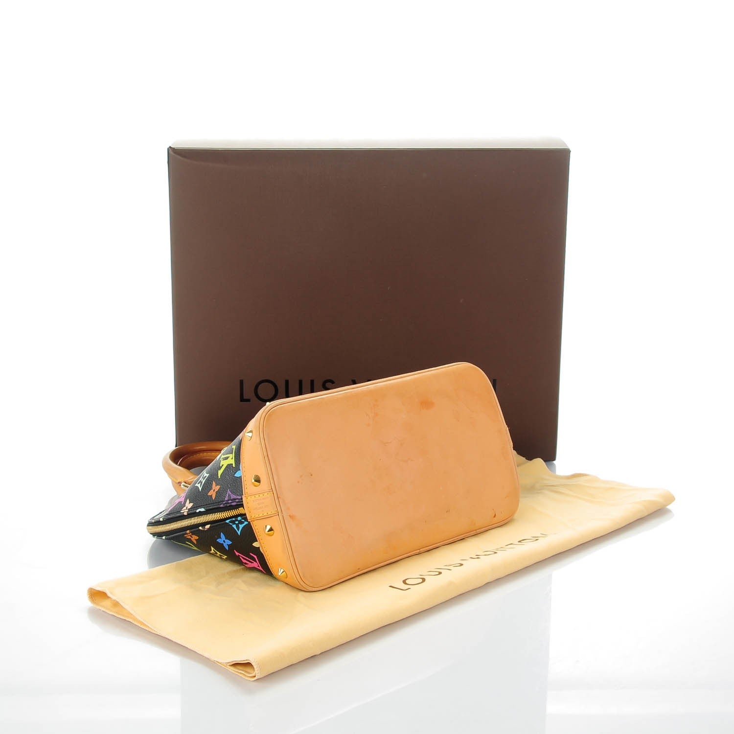 Louis Vuitton Monogram Multicolor Alma Black 4 of 8