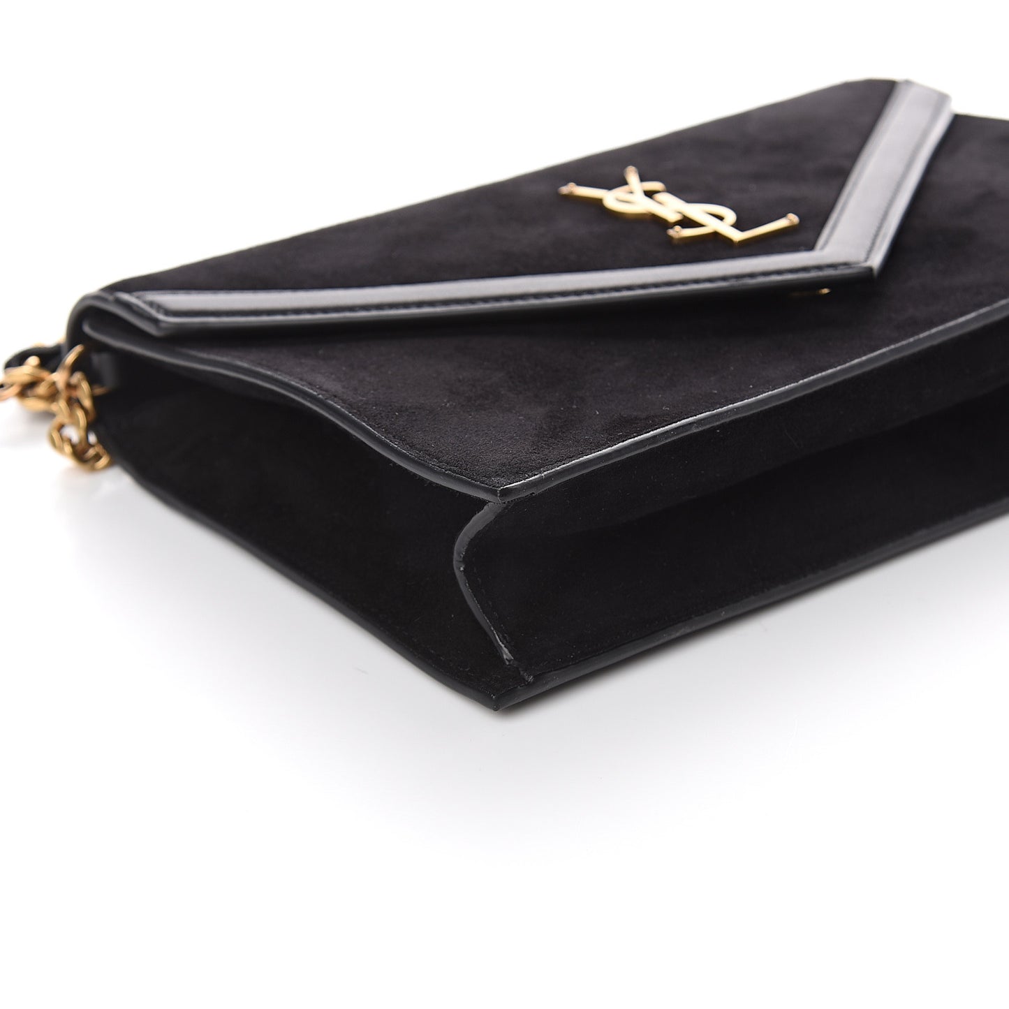 Suede Calfskin Monogram Le Sept Chain Bag Black