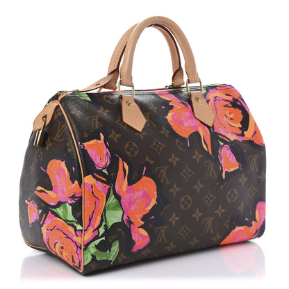 Louis Vuitton Monogram Roses Speedy 30 3 of 10