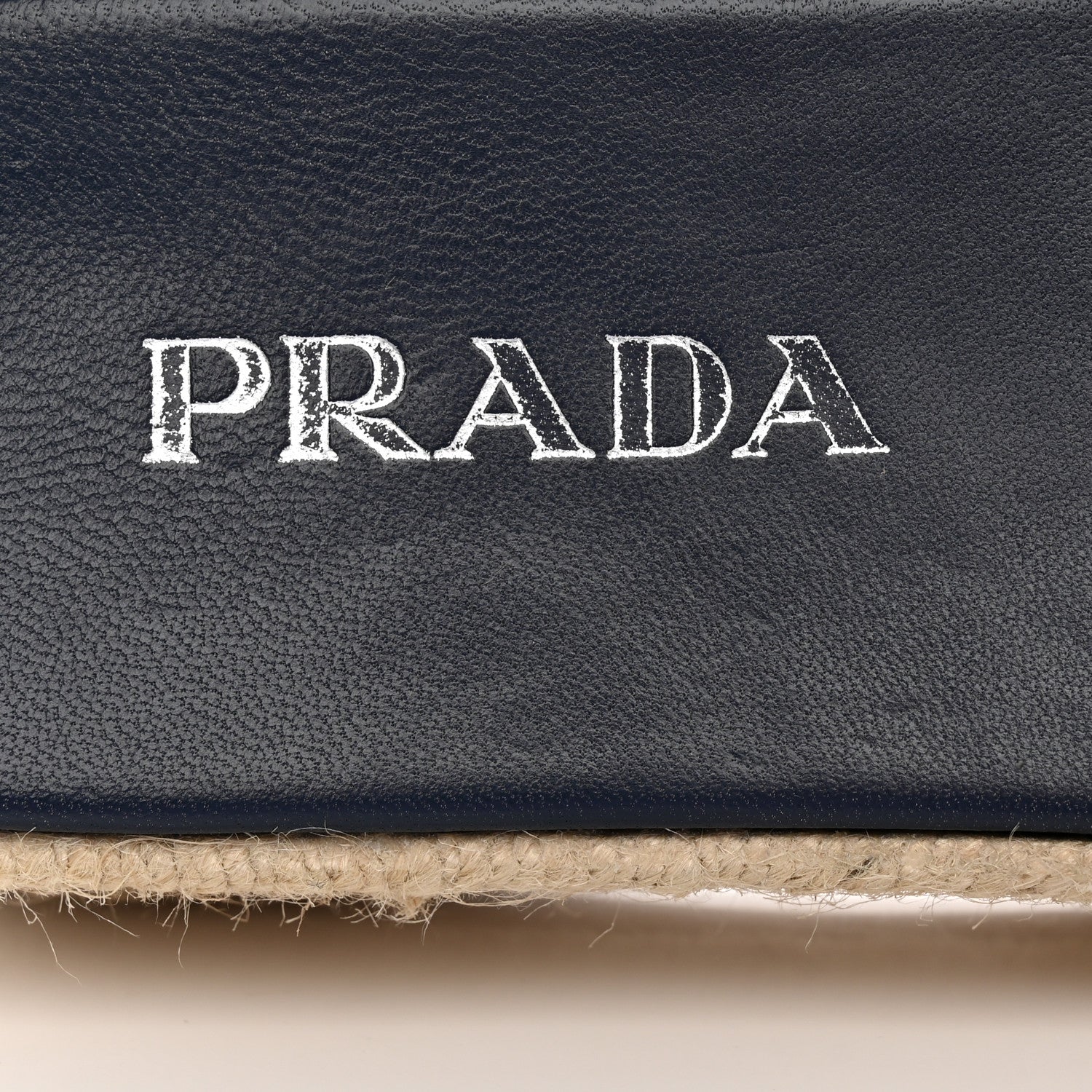 Prada Denim Logo Espadrilles Sandals 40 Blue 10 of 12