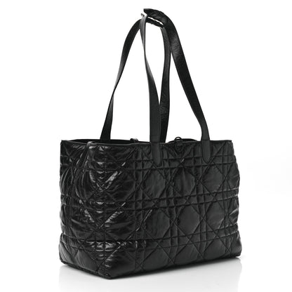 Christian Dior Crinkled Calfskin Macrocannage Large Toujours Black 4 of 11