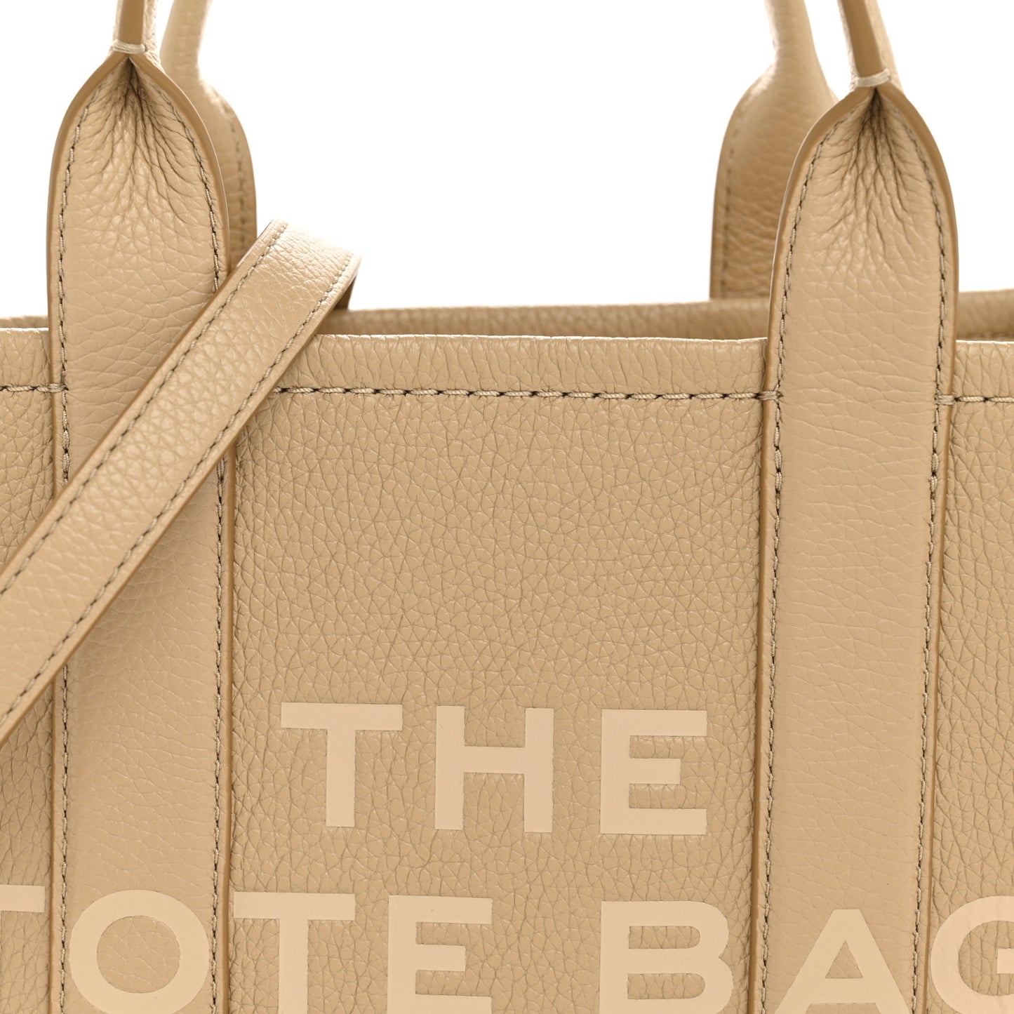 Grained Calfskin Small The Tote Bag Camel