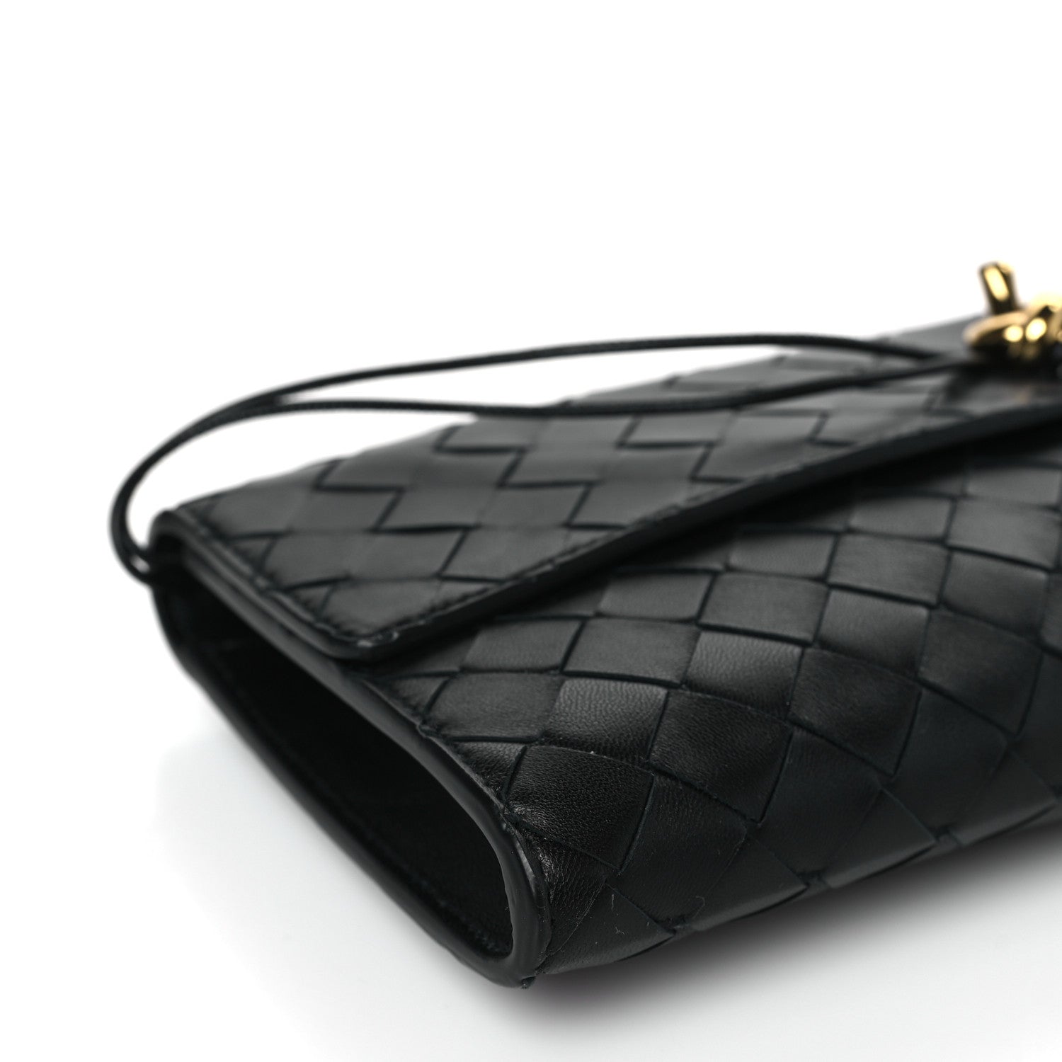Bottega Veneta Nappa Intrecciato Long Andiamo Top Handle Clutch Black 7 of 8