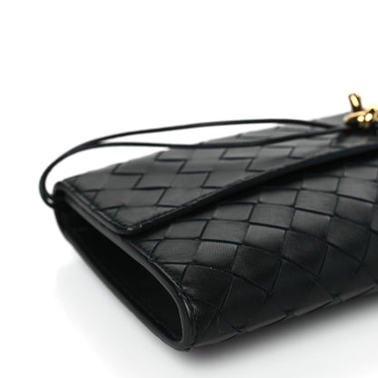 Bottega Veneta Nappa Intrecciato Long Andiamo Top Handle Clutch Black 7 of 8