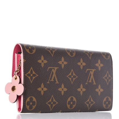Louis Vuitton Monogram Bloom Flower Emilie Wallet 3 of 8