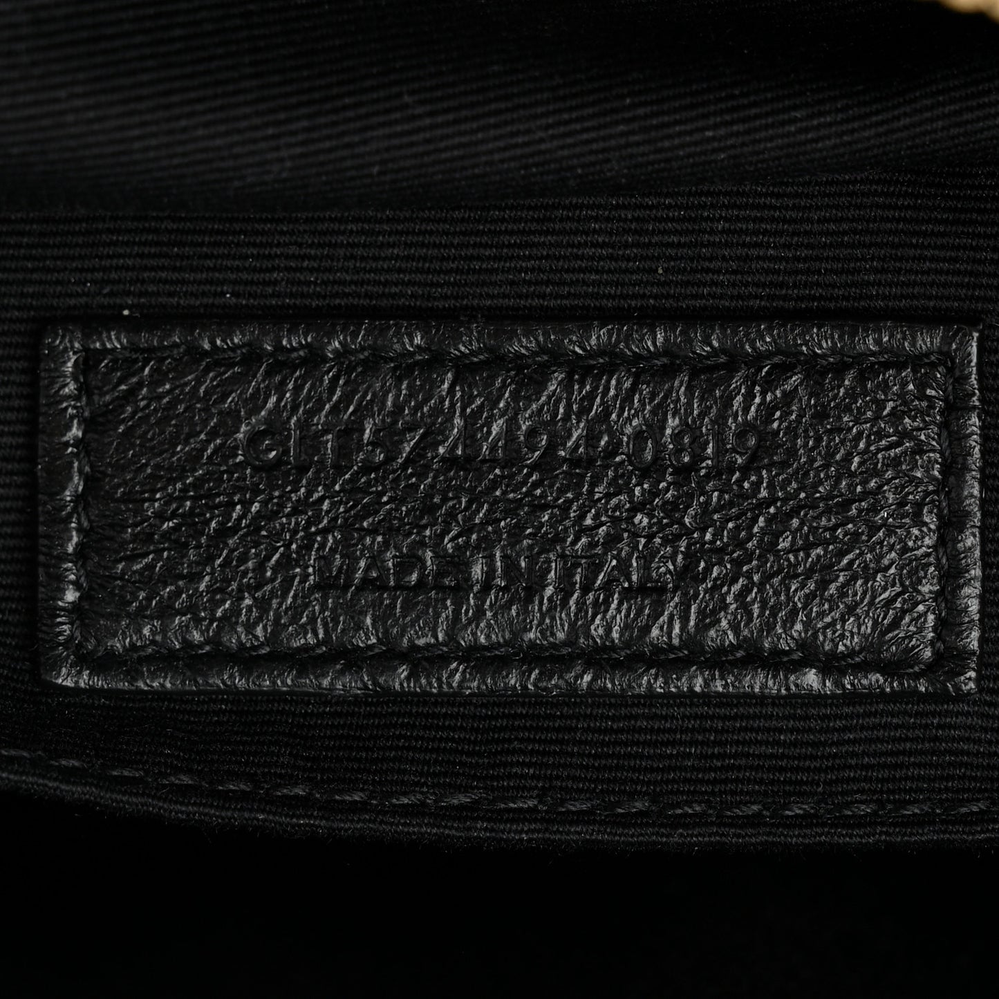 Calfskin Matelasse Monogram Lou Camera Bag Black