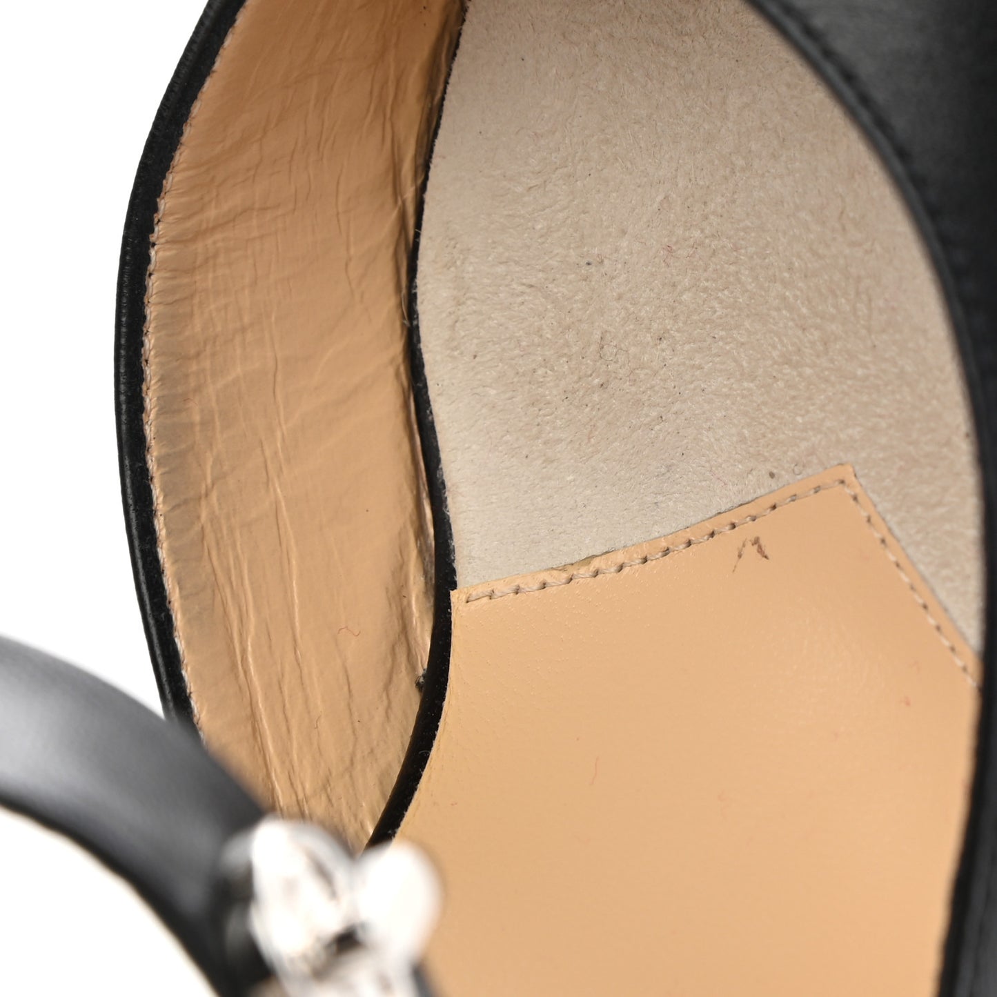 Nappa Choc Lock 85 Sandals 39 Black