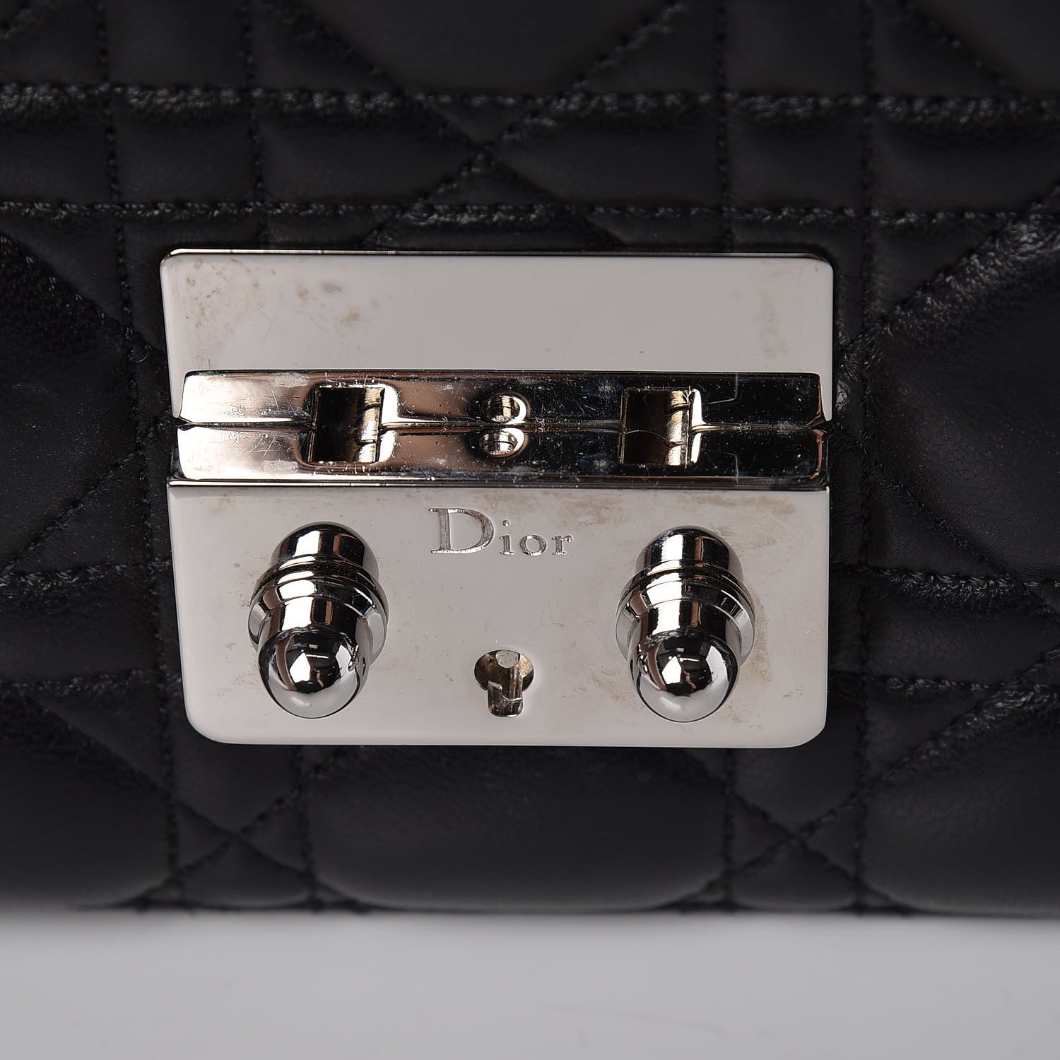 Christian Dior Lambskin Cannage Medium Miss Dior Flap Black 11 of 13