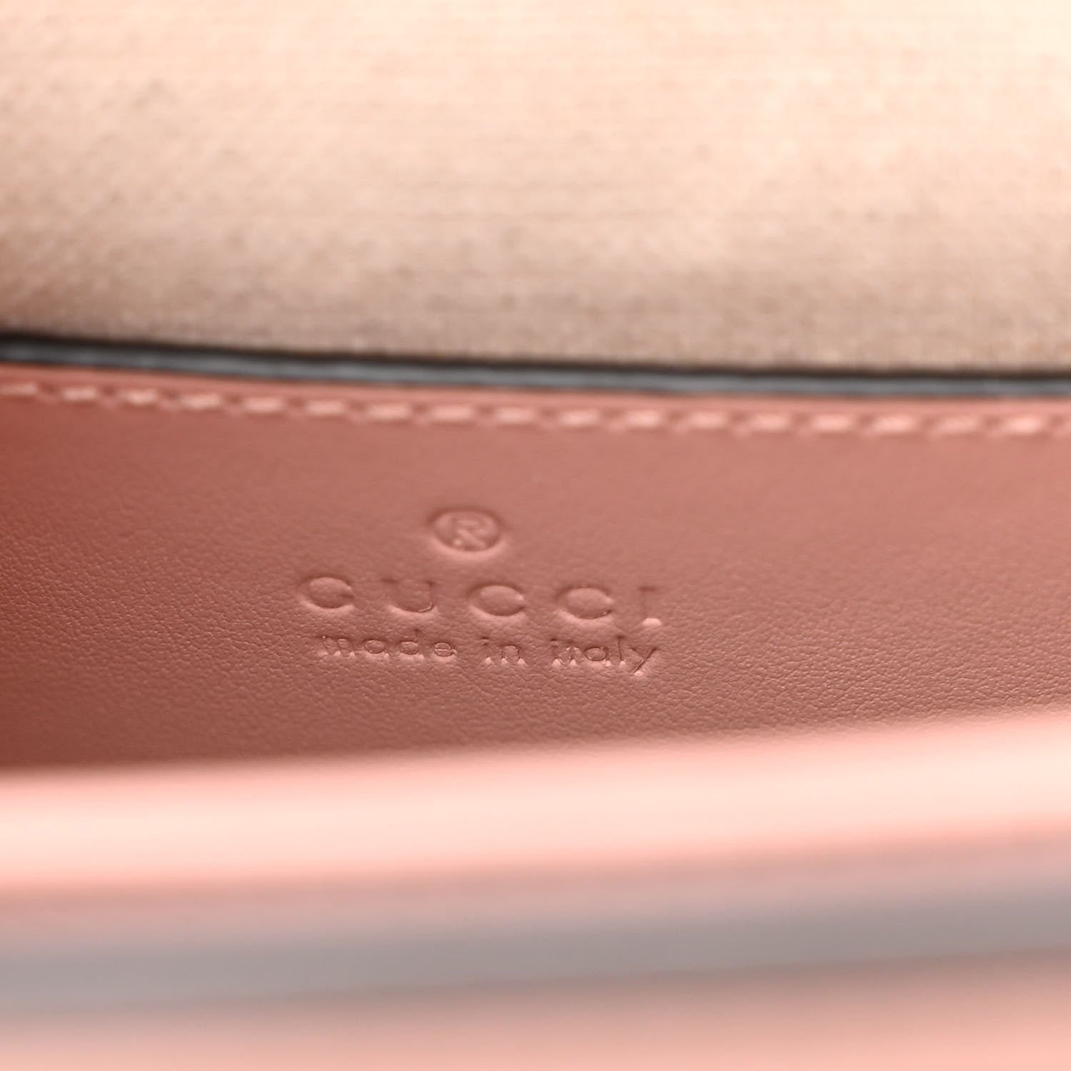 Gucci Calfskin GG Matelasse Small Slim Chain Shoulder Bag Perfect Pink Natural 6 of 10