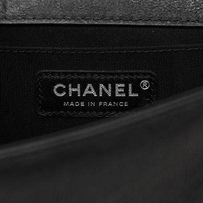 Chanel Goatskin Quilted Medium Boy Handle Flap Black 5 of 10