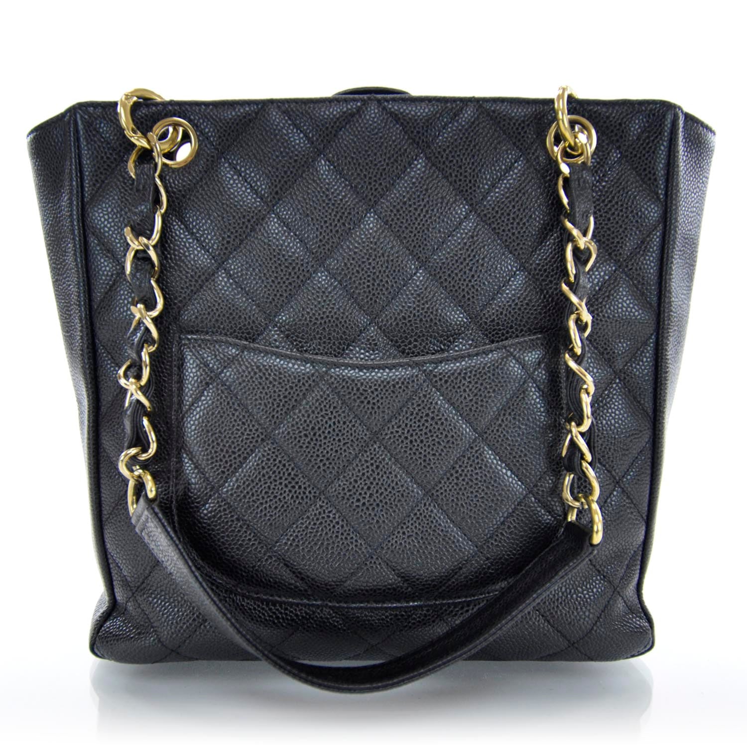 Chanel Caviar Petit Shopping Tote PST Black 3 of 9