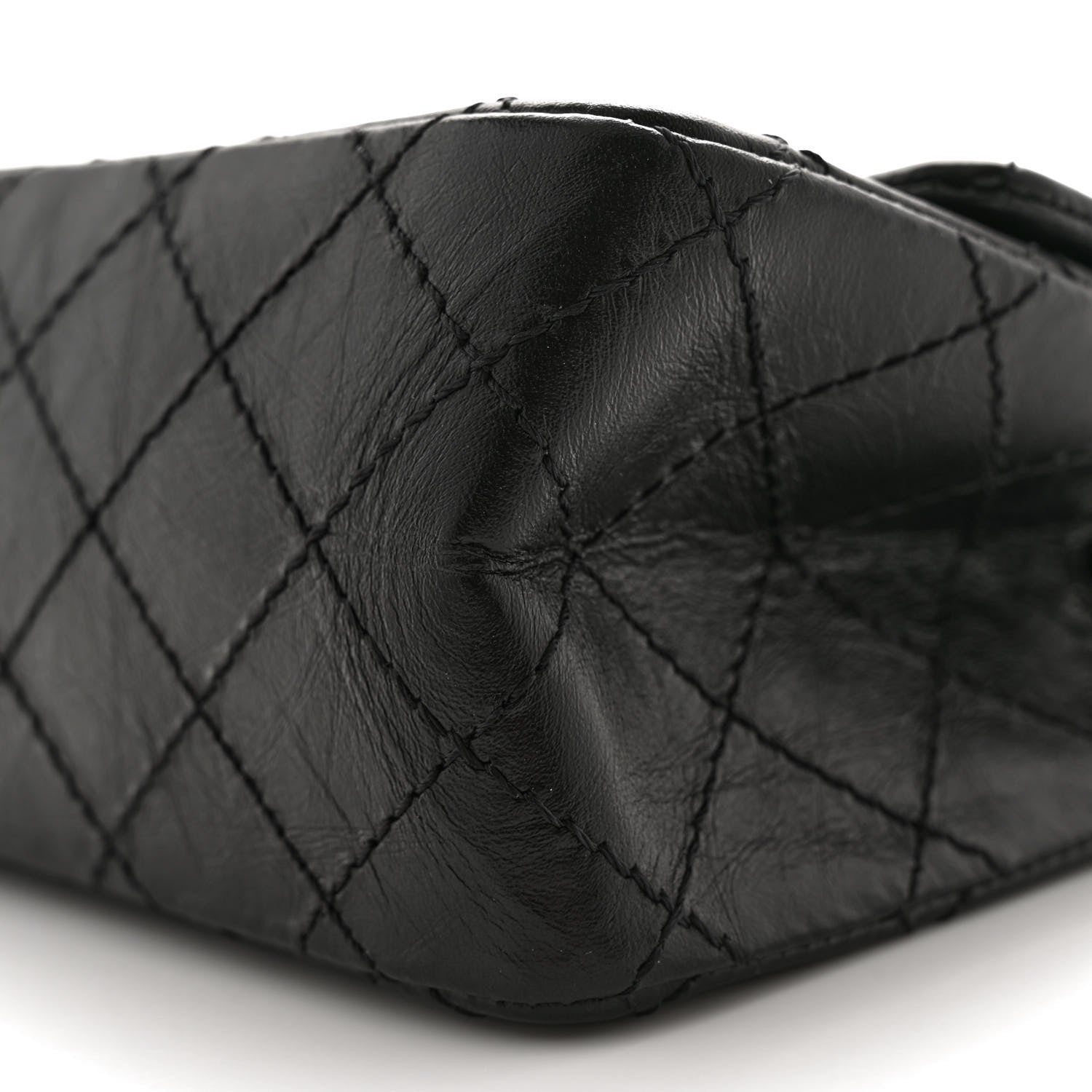 Chanel Aged Calfskin Quilted 2.55 Reissue Mini Flap So Black 10 of 10