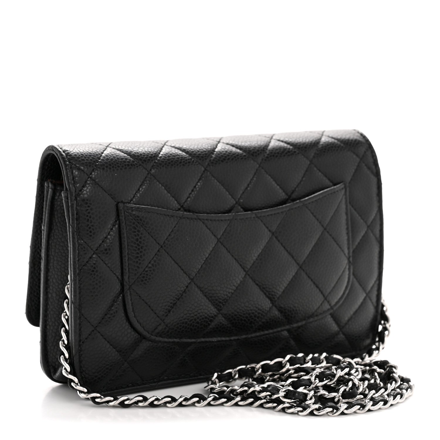 Chanel Caviar Quilted Wallet on Chain WOC Black 3 of 12