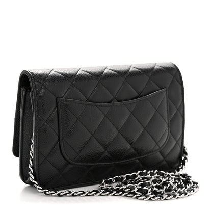 Chanel Caviar Quilted Wallet on Chain WOC Black 3 of 12