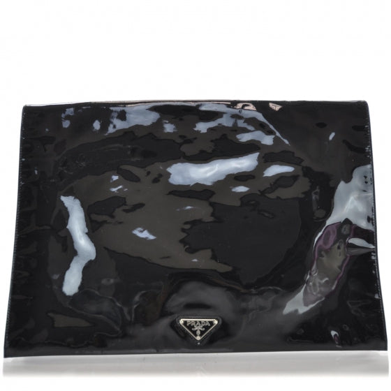 Vernice Flat Clutch Black
