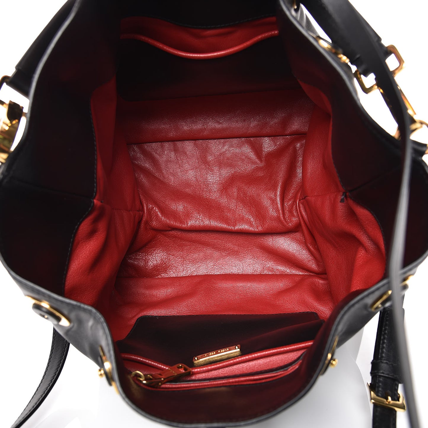 Nappa Bucket Bag Black