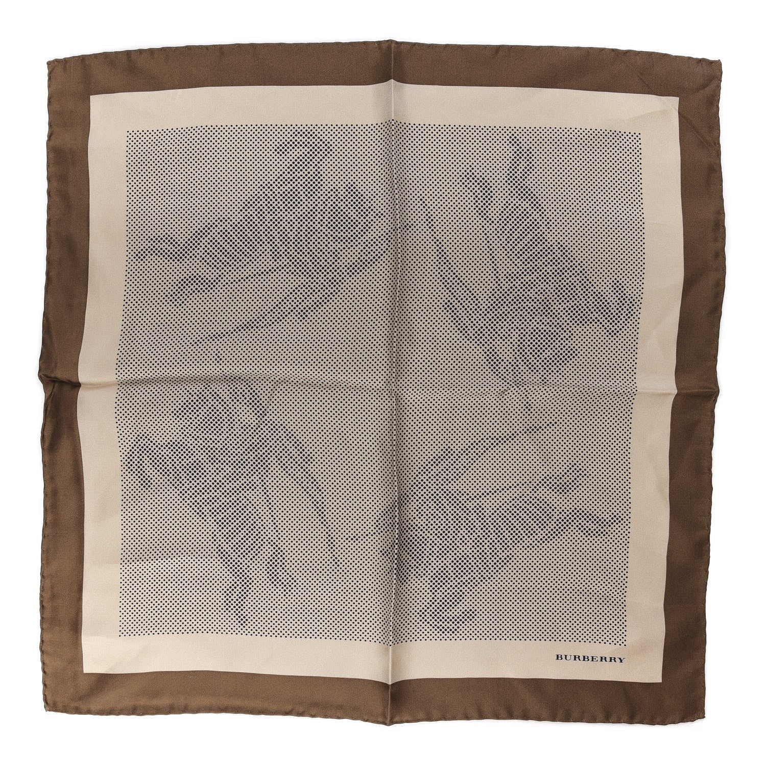 Burberry Silk Equestrian Knight Print Square Scarf Beige 1 of 4