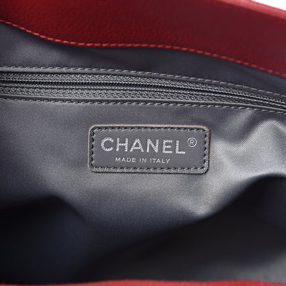 Chanel Caviar Quilted XL Grand Shopping Tote GST Red 6 of 14