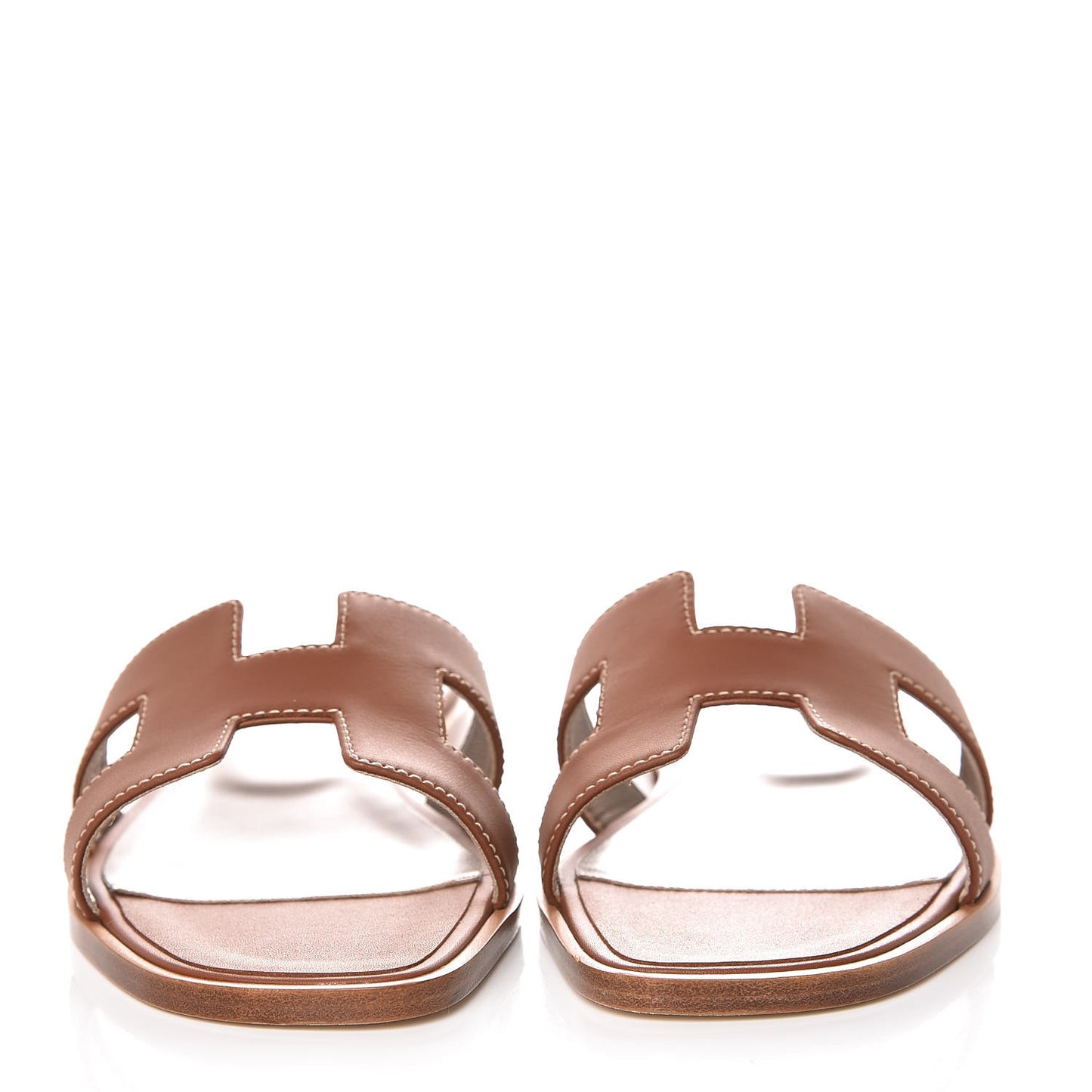 Box Calfskin Oran Sandals 36 Gold
