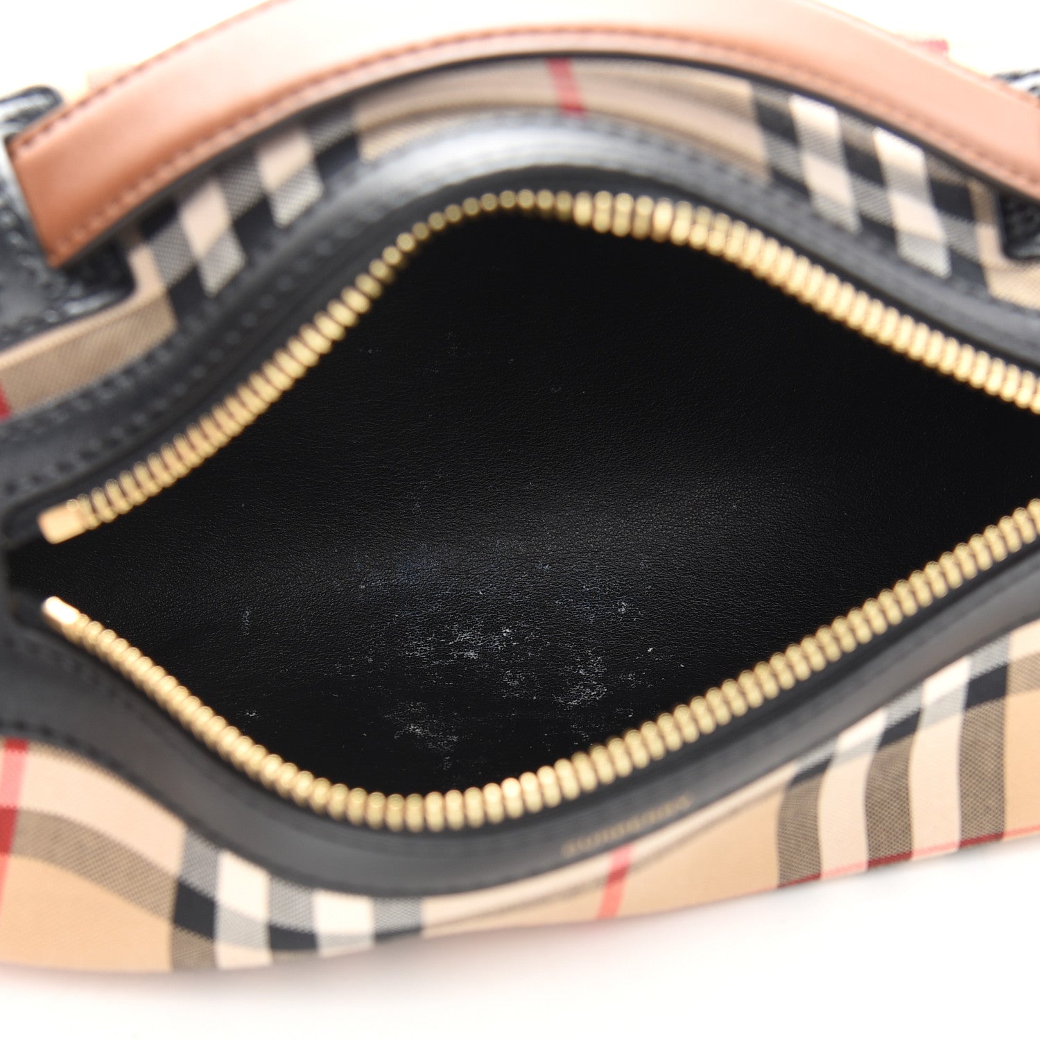 Burberry Vintage Check Calfskin Barrel Bag Archive Beige 5 of 9
