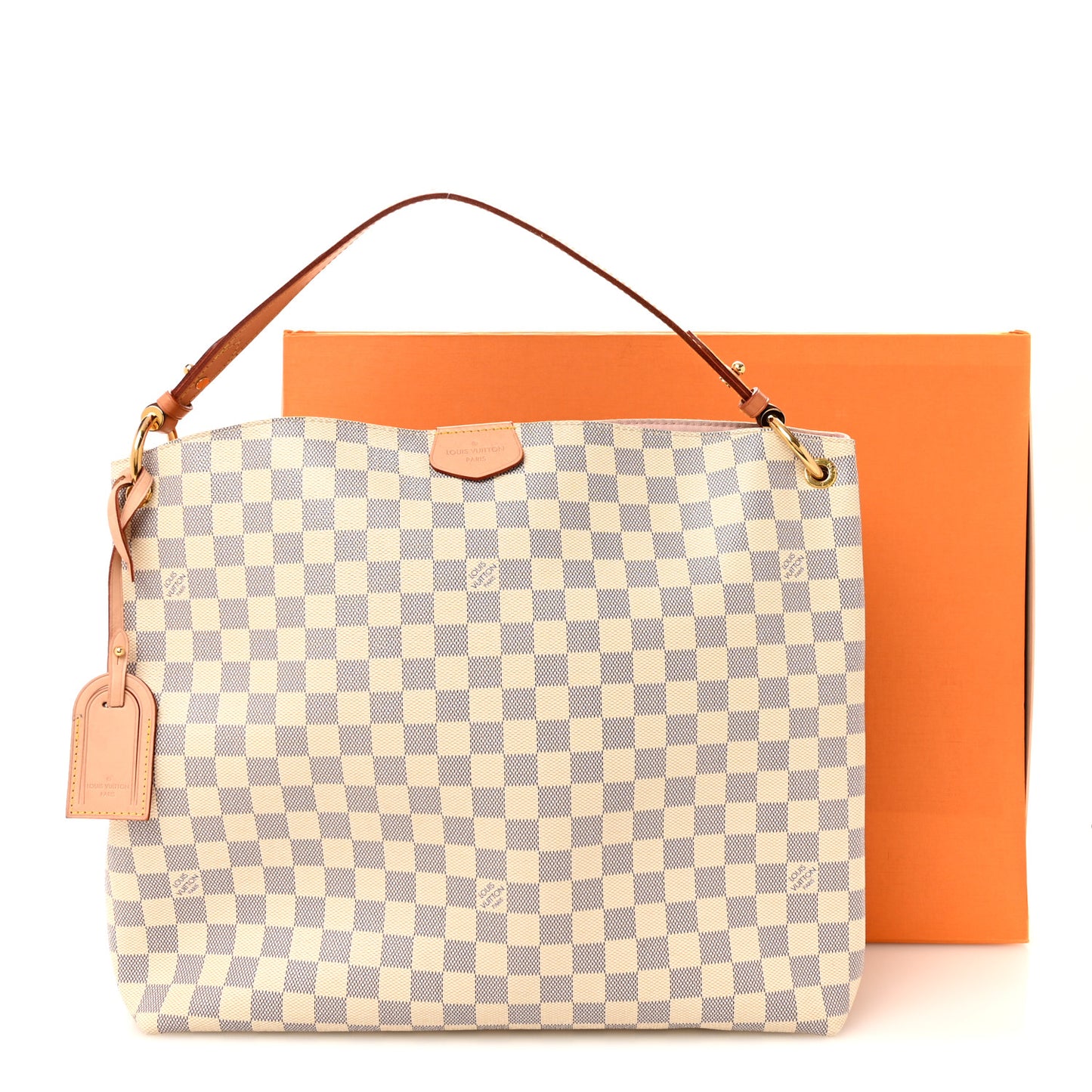 Damier Azur Graceful MM Rose Ballerine