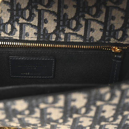 Christian Dior Oblique 30 Montaigne Chain Flap Bag Blue 6 of 11
