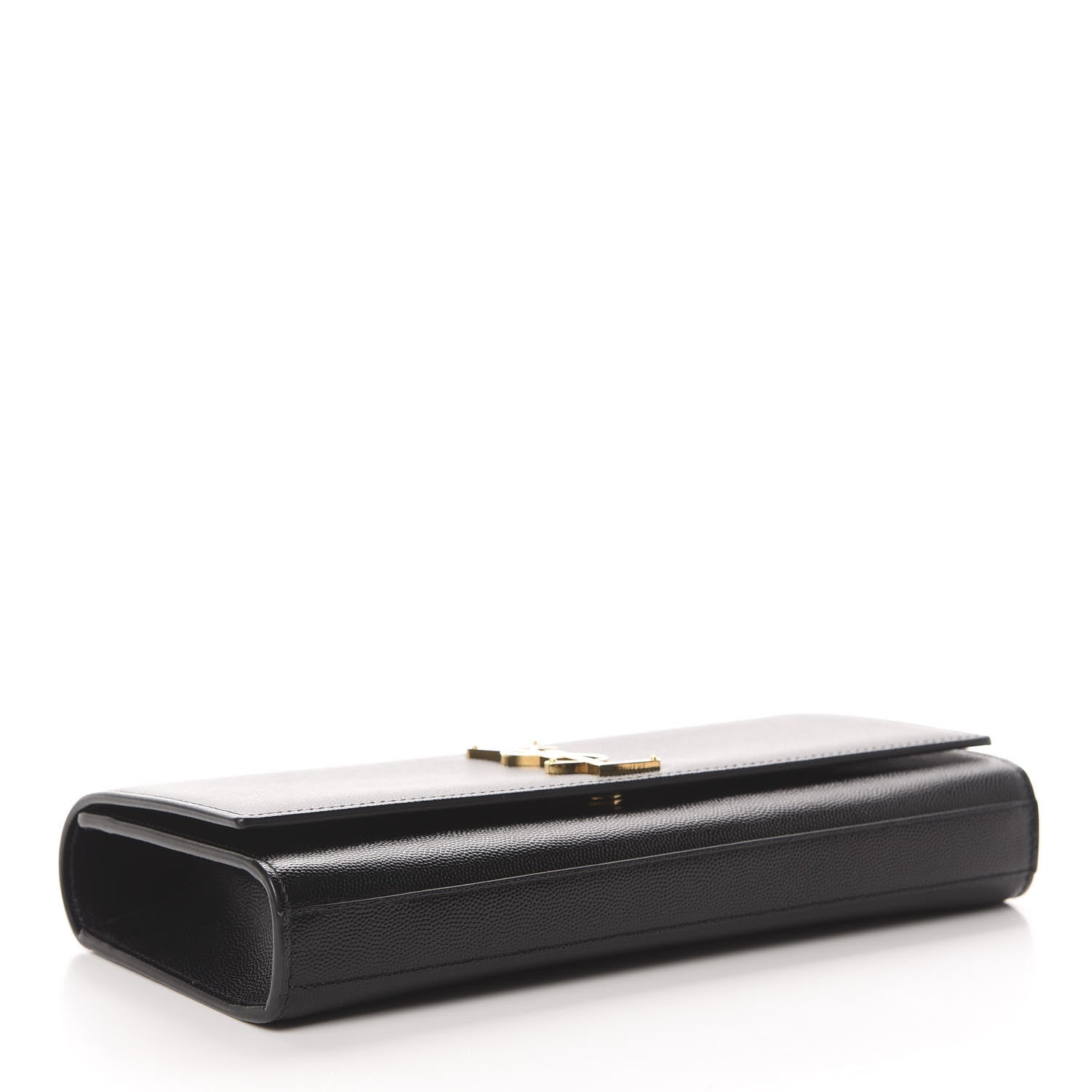 Saint Laurent Grain De Poudre Monogram Cassandre Clutch Black 4 of 7
