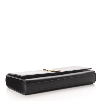 Saint Laurent Grain De Poudre Monogram Cassandre Clutch Black 4 of 7