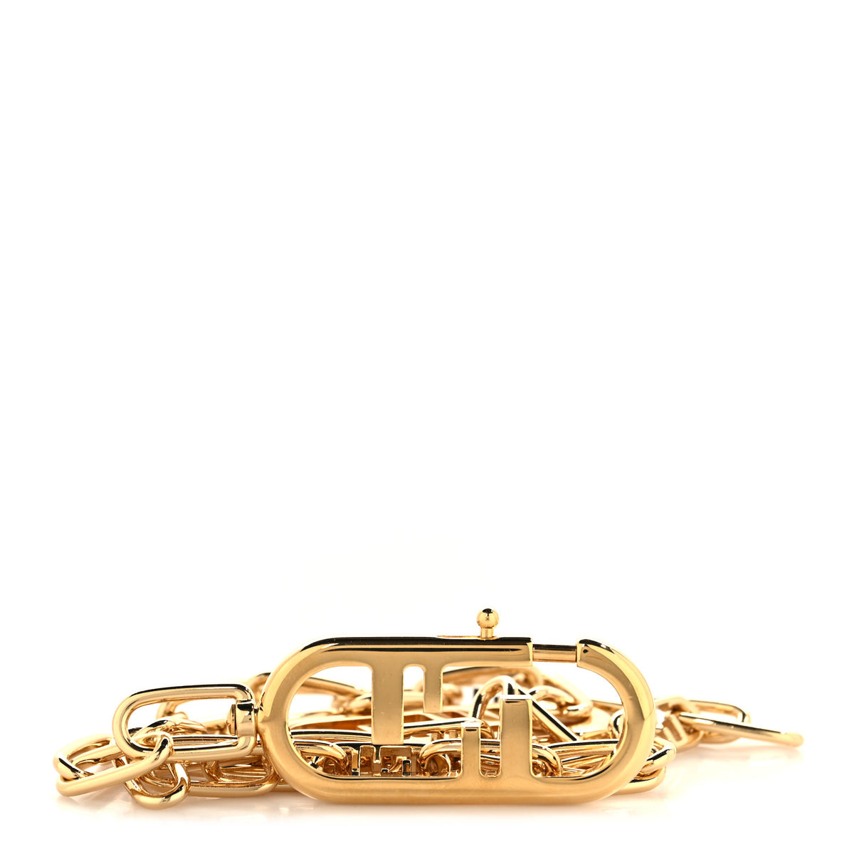 Fendi Metal O'Lock Strap You Gold 1 of 4