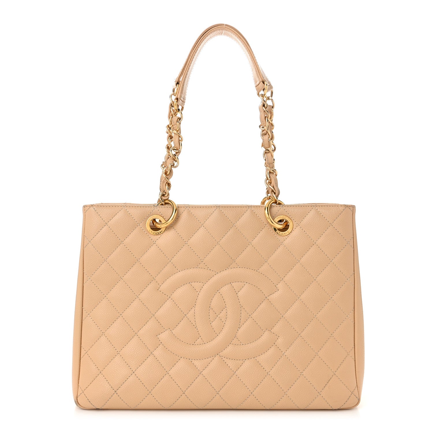 Chanel Caviar Quilted Grand Shopping Tote GST Beige Clair 1 of 11