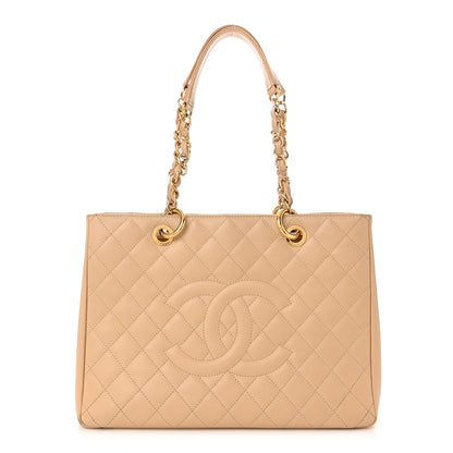 Chanel Caviar Quilted Grand Shopping Tote GST Beige Clair 1 of 11