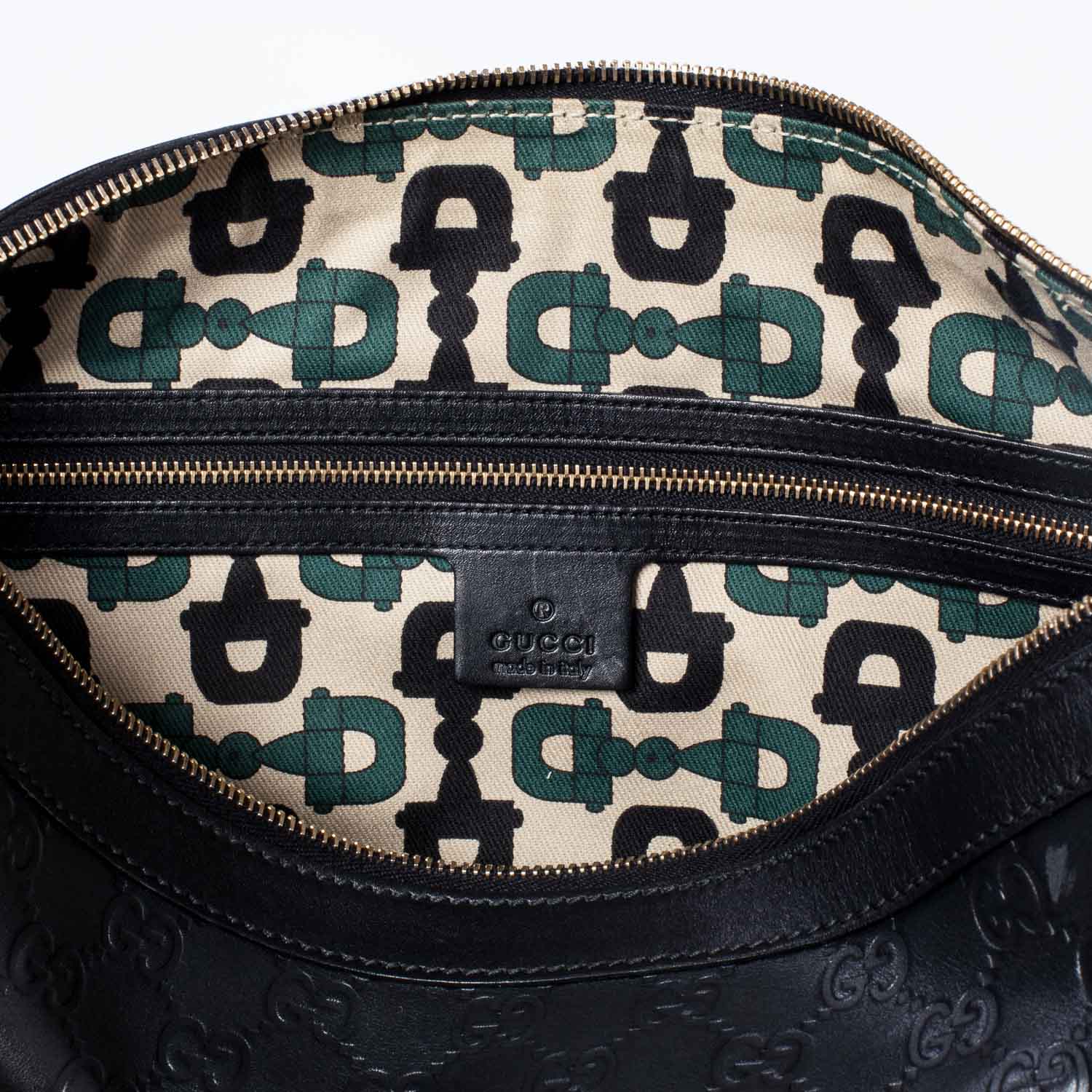 Gucci Guccissima Punch Shoulder Bag Black 7 of 9