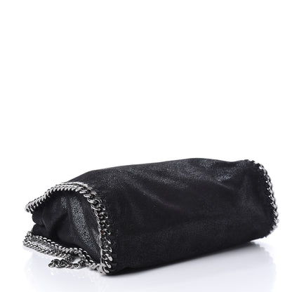 Stella McCartney Shaggy Deer Mini Falabella Fold Over Tote Black 4 of 9
