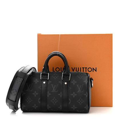 Louis Vuitton Reverse Monogram Eclipse Keepall XS Black 10 of 10