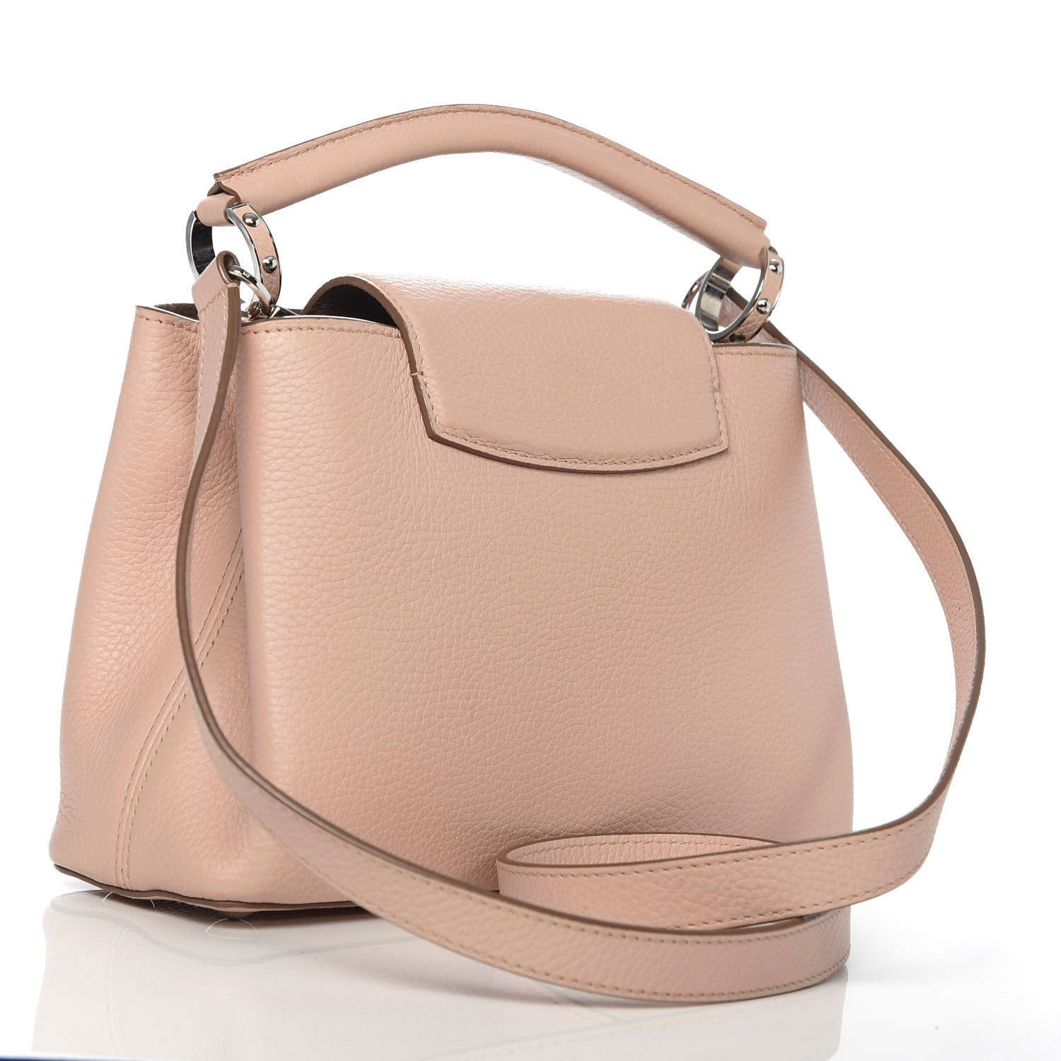 Louis Vuitton Taurillon Capucines BB Petale 3 of 13