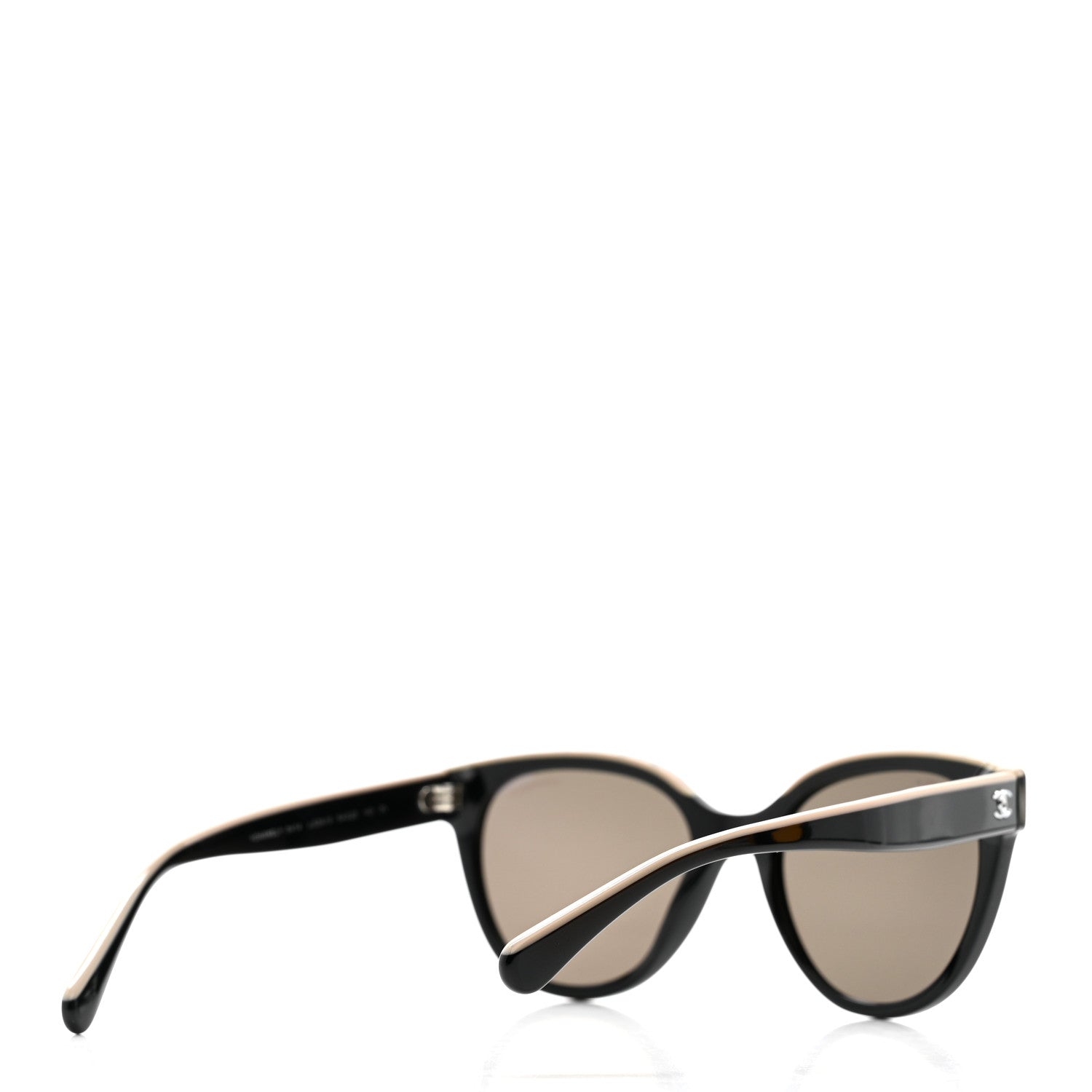 Chanel Acetate CC Butterfly Sunglasses 5414 Black Beige 4 of 9