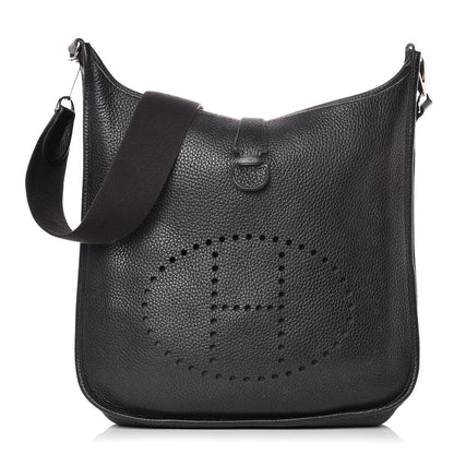 Hermes Taurillon Clemence Evelyne II GM Black 1 of 16