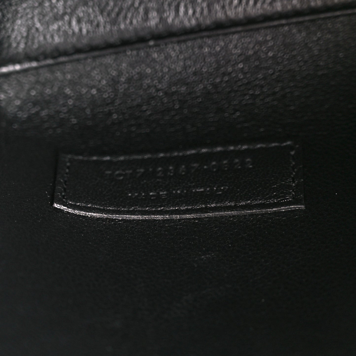 Calfskin Crocodile Embossed Paris Mini Toy Shopper Tote Black