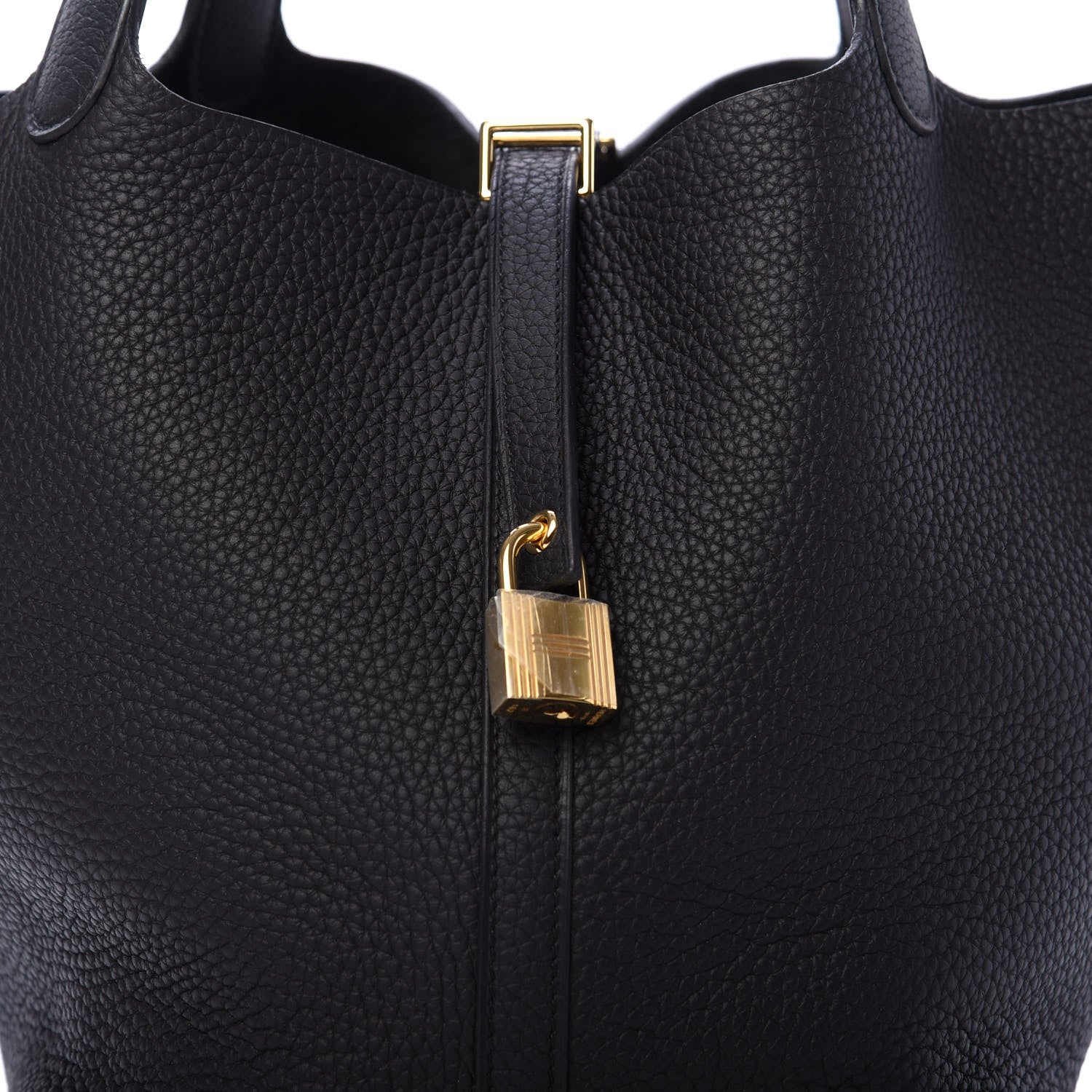 Hermes Taurillon Clemence Picotin Lock 22 MM Black 10 of 11