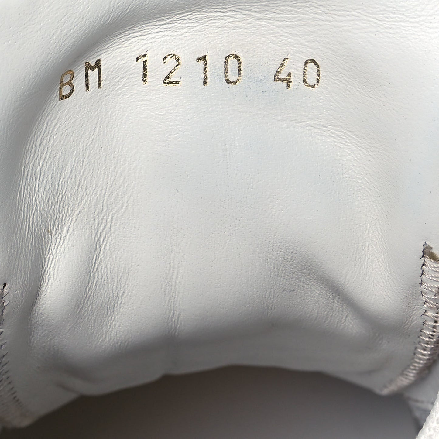 Calfskin Monogram Run Away Sneakers 40 White