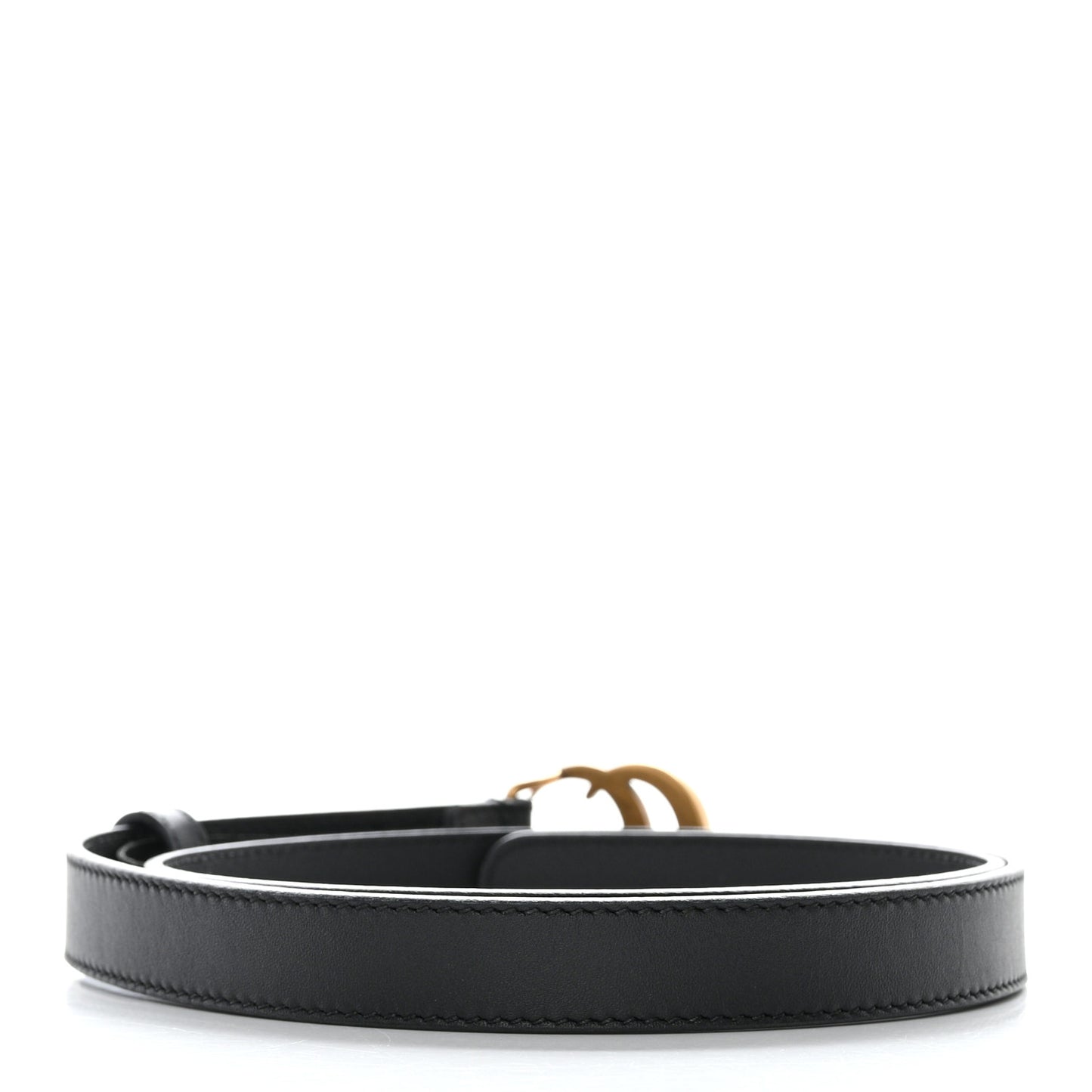Calfskin Double G 20mm Belt 80 32 Black