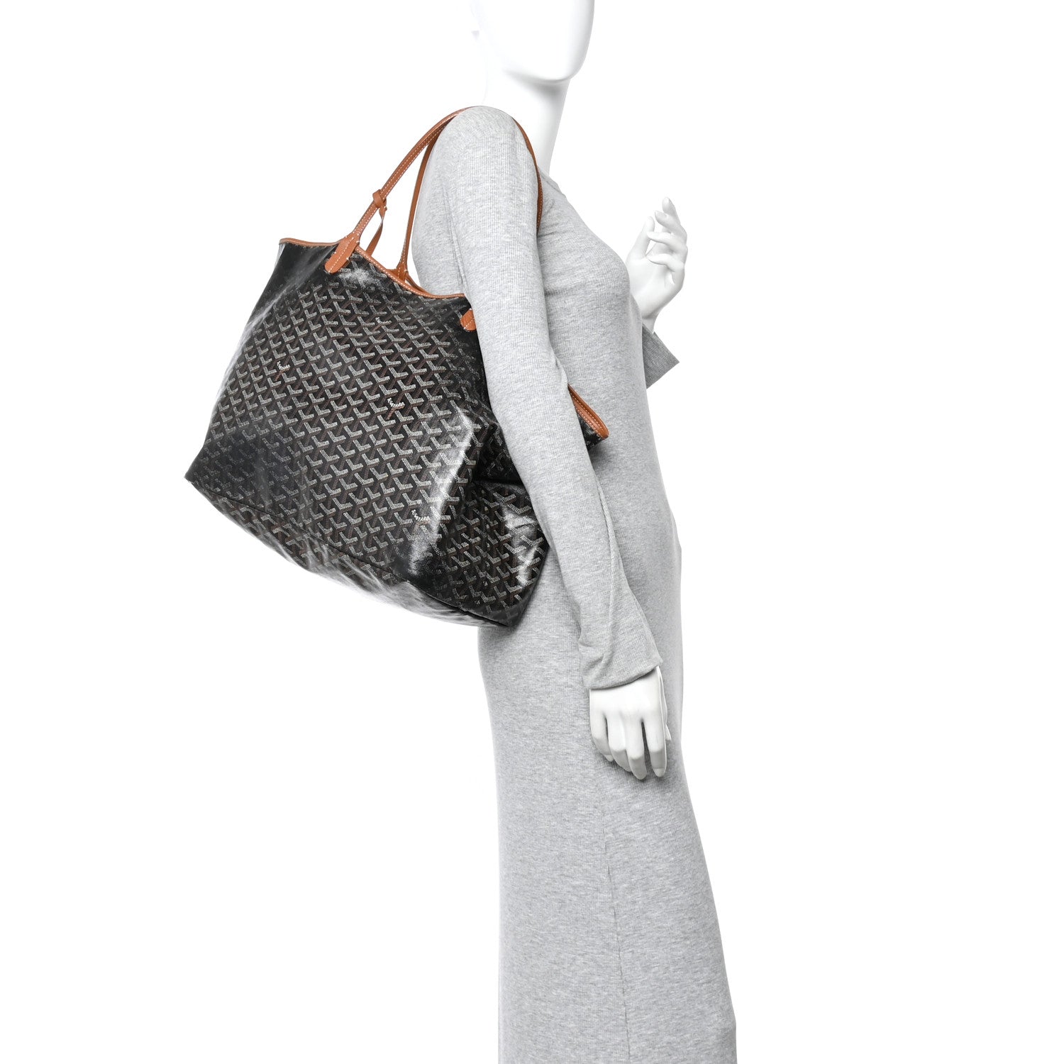Goyard Goyardine Saint Louis GM Black Gold 2 of 12