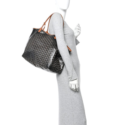 Goyard Goyardine Saint Louis GM Black Gold 2 of 12
